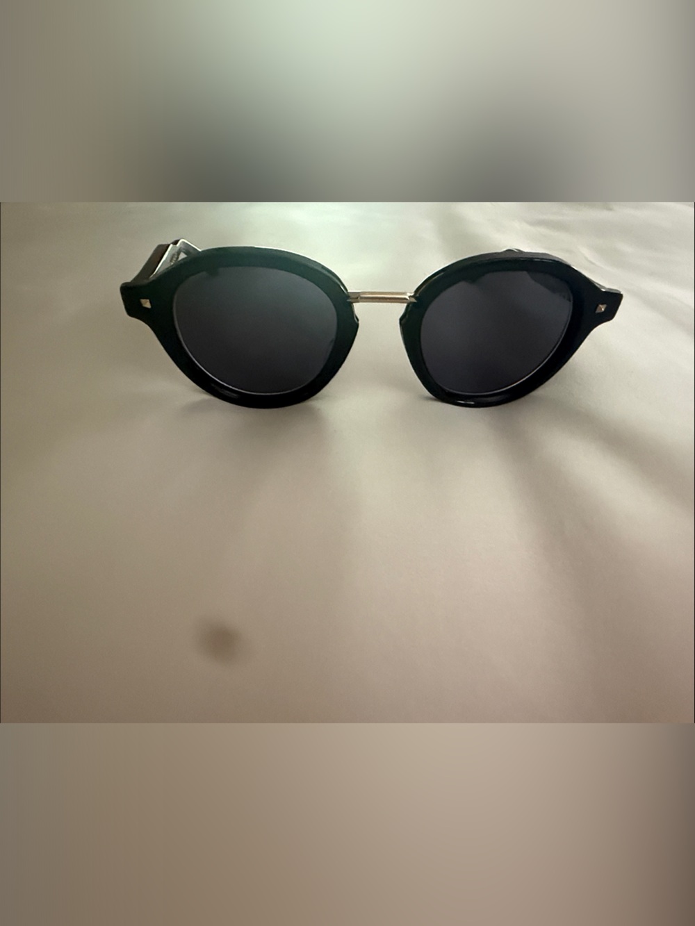 Valentino Black Frame Sunglasses with Dark Lenses